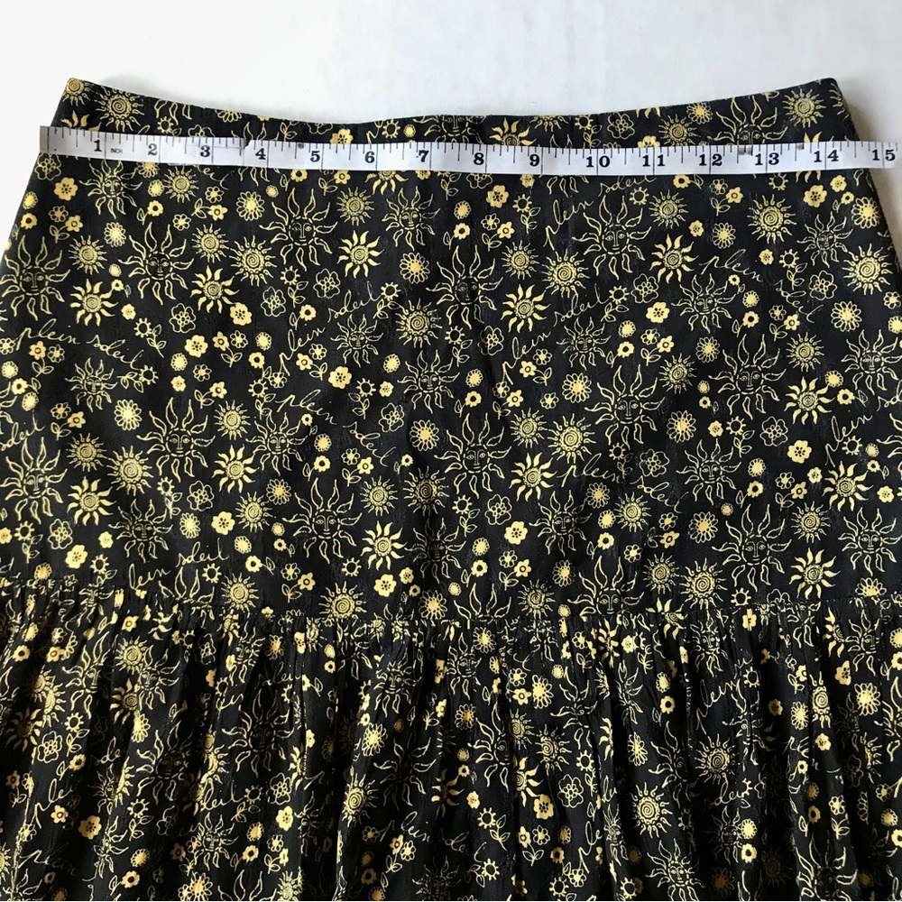 SANDRO WOMENS NOIR GRIS CERISE FLORAL-PRINT WOVEN MINI SKIRT‎ SMALL BLACK - Picture 10 of 11